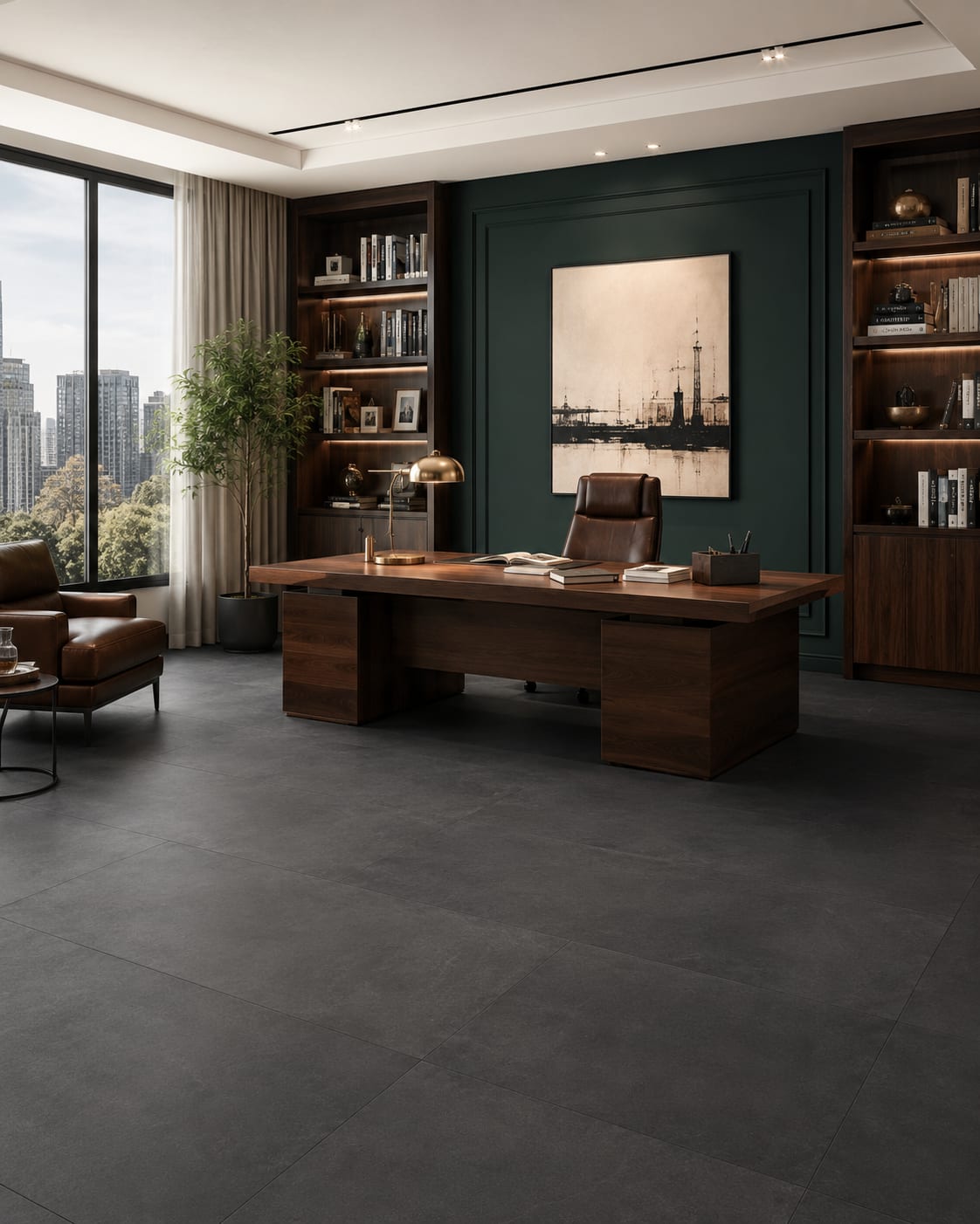 Керамогранит темный Alpine Floor 2